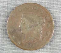 1833 Coronet Head Large Cent Coin