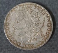1879 Morgan AU Silver Dollar