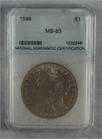 1889 Morgan Dollar NNC MS-63 Silver $1 Coin