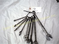 9 Craftsman wrenches 3/8 to 7/8
