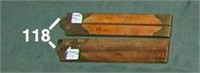 Pair of 12-inch 4-fold boxwood rules