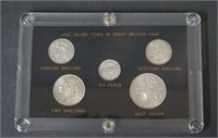 1946 Great Britain Last Silver Coins Set