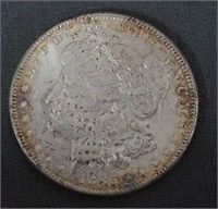 1885 Morgan AU Silver Dollar