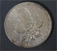 1884 Morgan Unc.+ Silver Dollar