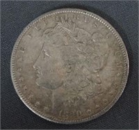 1890-S Morgan AU Silver Dollar