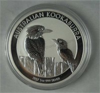 2017 1oz Silver Australian Kookaburra Unc. Coin