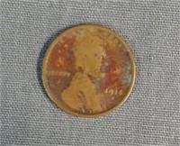 1914-D Lincoln Wheat Back Penny - 1 Cent Coin