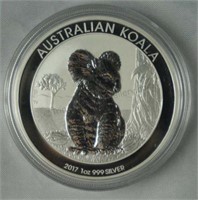 2017 1oz Silver Australian Koala Unc. Coin