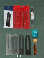 Lot of NOS items: marking knives; File Set &c.