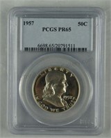 1957 Franklin Proof Half Dollar PCGS PR65 50c Coin