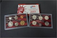 2005 U S Mint Silver Proof 10 Piece Coin Set