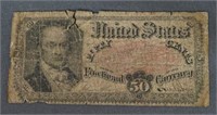 1874 50 Cent U.S. Fractional Currency Note