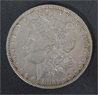 1889-O Morgan AU Silver Dollar