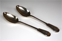 A PAIR OF GEORGIAN STUFFING SPOONS