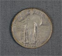 1927-S Standing Liberty Silver Quarter