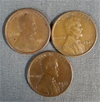 1916-S 1924-S 1926-S Lincoln Wheat Pennies - Cents