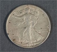 1935 Walking Liberty AU Silver Half Dollar