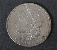 1880 Morgan AU Silver Dollar