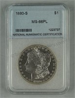1880-S Morgan Dollar NNC MS-66 PL Silver $1 Coin