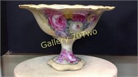 Antique hand painted porcelain Nippon compote