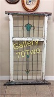 Large antique Stained glass window approximately