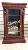 Antique clock case converted into a mirrored back