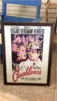 Casablanca framed movie poster lithograph