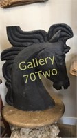 Large ceramic horse sculpture approximately 30