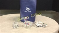 Pair of Preciosa Crystal cat figures with