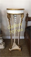 Large gilded pedestal approximately 43" tall by