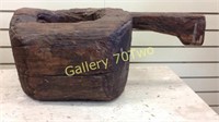 Old African wood vessel approximately 9 inches