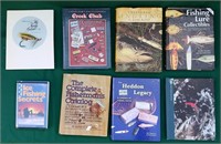 Lot of 8 fishing & fishing lure books