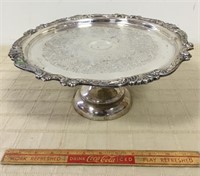 LOVELY SILVER SERVING COMPOTE - SERVER