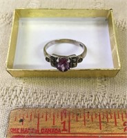 STERLING SILVER RING - SIZE 7 3/4