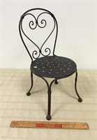 NICE MINIATURE WROUGHT IRON ACCENT CHAIR