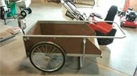 3 and 1/2 ' by 2 '  2 wheeled garden cart