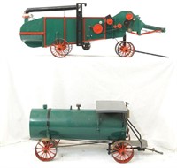 Thrasher & water wagon - Live steam cars