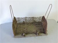 Antique wire rat live trap