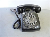 Old black dial telephone