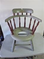 Antique child potty chair