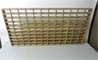 Solid wood grate style shelf
