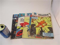 Lot de 5 magazines Tintin