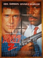 Affiche originale L'ARME FATALE 2 - Mel Gibson