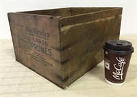 ANTIQUE WOODEN ADVERTISING SHIPPING CRATE
