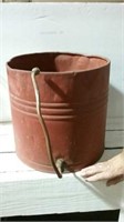 Vintage metal can with copper tubing