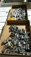 2 boxes socket and socket wrenches