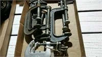 Assorted sizes of clamps