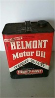 Old Belmont Motor Oil can