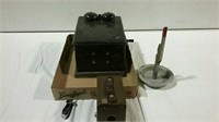Old telephone, ashtray and camera