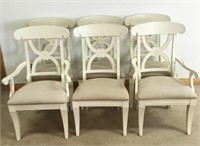 SET OF 6 CLEAN MODERN CHAIRS INCLUDING 2 CAPTAINS